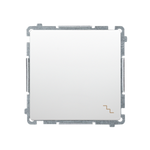 Treppenschalter 10AX 250V mit Aufdruck "Treppe" weiß glänzend Kontakt Simon BMW6.01/11