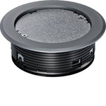 Leitungsauslass mit Blinddeckel für Bodenbelag Spannbereich >32mm eisengrau LAR02KB7011 hager