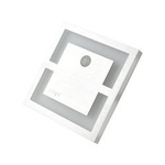 QUADRO silber/weiß LED-Treppenleuchte mit 75mm Bewegungsmelder 0,6W 15lm 6500K IP20 12V Milagro EKS1047