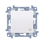 Kreuzschalter (Modul) 10AX 250V weiß Simon 10
