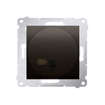 Relais-Schalter (Modul) mit Fernbedienung braun matt Simon 54 Premium Kontakt Simon DWP10P.01/46