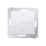 Jalousieschalter 1polig mit Aufdruck 3 Positionen "0-1-2" Weiß Kontakt Simon 54 Premium DZW1K.01/11