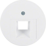 Zentralstück für UAE Steckdose R.1/R.3/R.Classic polarweiß, glänzend 14072089 HAGER