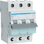 Hager MBS325 
Leitungsschutzschalter 3 polig 6kA B-Charakteristik 25A QuickConnect 3 Module