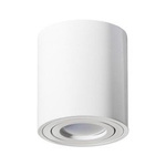 Flacher Decken Aufbauspot Tube verstellbar OH36L weiss Kobi