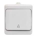 Taster mit Klingel hermetisch BRYZA IP54 weiß Kos