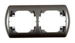 Horizontaler Rahmen doppelt graphit IP20 (Serie/Kategorie: TREND) 11RH-2