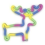 Neon-LED-Wandleuchte ŁOŚ mehrfarbig Bat + USB FLNE12 T-90826 PLASTROL