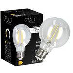 Dekorative Glühbirne DARI LED Filament 8W, E27, 4000K, 1055lm, 230V, CLEAR G80, EDO777634 EDO Solutions