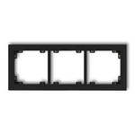 Dreifacher Universalrahmen aus Kunststoff schwarz matt IP20 (Serie/Kategorie: DECO) 12DR-3