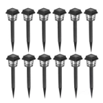 LED FUSION 6500K IP44 12er-Pack Solar-Gartenpfosten LED2B