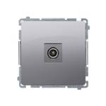 RTV-Endantennendose (Modul) getrennt inox met. Kontakt Simon BMAK3.01/21