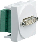 systo Video-Buchse DVI-D, Schraubklemmen, 2M, weiß Hager WS274