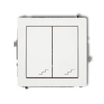 Doppelter Treppenhausschaltmechanismus weiß IP20, IP44, 10AX 250V~ (Serie/Kategorie: DECO) DWP-33