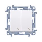 Doppelter Wechselschalter (Modul) 10AX 250V weiß Simon 10