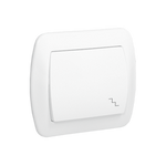 Treppentaster 1fach 10AX weiß glänzend Kontakt Simon AW6/11