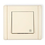 Kreuzschalter beige IP20, IP44, 10AX 250V~ (Serie/Kategorie: FLEXI) 1FWP-6