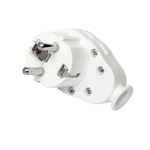 Drehbarer Stecker mit Erdung 360°/45°, 16 A/250 V Weiß WT-07 Elgotech