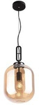 Honey Amber E27 Pendelleuchte schwarzes Braunglas P0297 Maxlight
