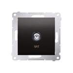 Antennendose SAT Einsatz anthrazit matt Simon 54 Premium Kontakt Simon DASF1.01/48