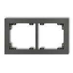 Doppelter Universalrahmen aus Kunststoff graphit IP20 (Serie/Kategorie: DECO) 11DR-2