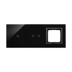 Touchpanel 3 Module 1 Touchfeld 2 Touchfelde horizontal und Platz erstarrte Lava DSTR3120/73