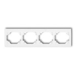 Horizontaler Rahmen vierfach weiß IP20 (Serie/Kategorie: LOGO) LRH-4