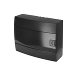 Aufputz-Schaltanlage mit 12 Modulen schwarz rauch HOROZ