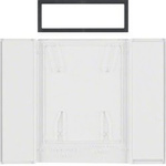 Beschriftungsfeld für B.IQ Tastsensoren 4fach B.IQ klar transparent Hager 75900081
