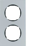 Rahmen 2fach, flach, R.8, Aluminium 10122674 HAGER