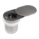 Einbausteckdose 1x230V SCHUKO Typ, 1xUSB A Plastrol W-72012