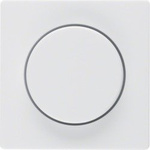 Zentralstück mit Regulierknopf für Drehdimmer Q.1/Q.3 polarweiß, samt 11376089 HAGER