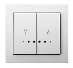 Jalousie Taster mit Hintergrundbeleuchtung orange weiss Ospel Kier ŁP-7WS/00