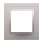 Rahmen 1fach Metall Satin matt Kontakt Simon 54 Nature DRN1/79