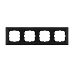 EXEN Schwarz Metallic 4fach Rahmen O104/14E EXEN (Odak)