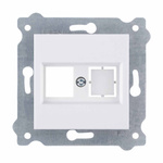 Frontplatte für Computerdose ohne Stecker Weiß 255/01E EXEN