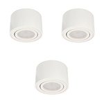 Set aus 3x ZALDA OV Weiß IP20 EDO777451 + 3x GARI LED INSERT 4,8W 3000K EDO777639, EDO Solutions