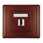 HDMI 2.0-Einzelsteckdose braun metallic IP20 (Serie/Kategorie: FLEXI) 9FHDMI-1