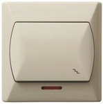 Treppenschalter mit Hintergrundbeleuchtung orange beige Ospel Akcent ŁP-3AS/01