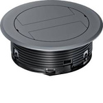 Leitungsauslass mit Kunststoff Klappdeckel Spannbereich >32mm eisengrau LAR02KK7011 hager