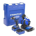 Schlagschrauber 18V 210 Nm 2 wiederaufladbare 5,0 Ah Batterien 6,5 A Ladegerät RAWLCASE Koffer