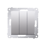 Taster 3fach silber matt Kontakt Simon 54 DP31.01/43