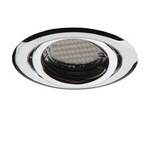 Dekorativer Ring rund zur Fassung Leuchte OH15 Chrom verstellbar Kobi