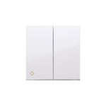 Doppeltaste für Schalter und Taster antibakteriell weiß Kontakt Simon DKW5/AB11