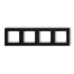 Vierfacher Universalrahmen aus Kunststoff schwarz matt IP20 (Serie/Kategorie: MINI) 12MR-4