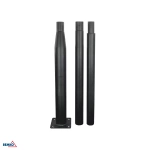 Klappbarer Lichtmast 3m 160x160mm fi60mm schwarz Bemko